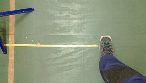 Toe position and reference line