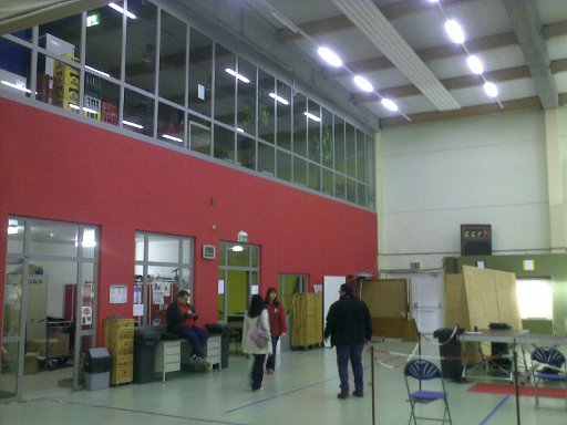 Observation deck over the firing lanes on the range